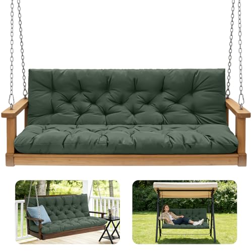 Porch Swing Cushions (Dark Green / 40x 40 inches)