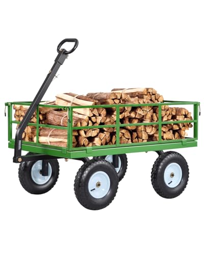 Steel Garden Cart (Black + Green)