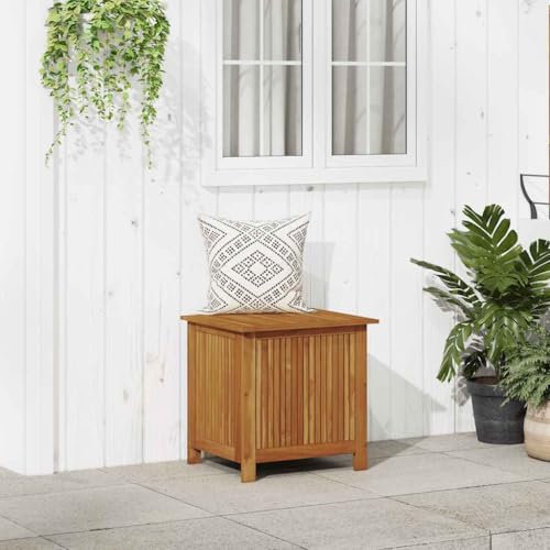 Garden Storage Box 23.6"x19.7"x22.8" Solid Wood Acacia (23.6" x 19.7" x 22.8")