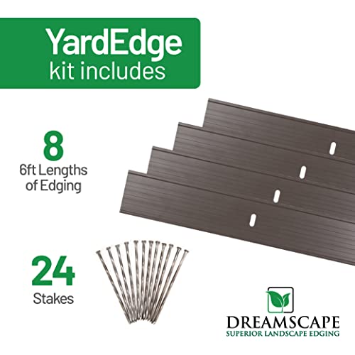 YardEdge Aluminum Landscape Edging Kit (Bronze / 48 ft)