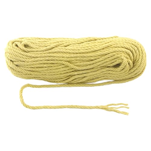 6mm x 150 Feet Yellow Jute Rope (Yellow / 6mm x 150 Ft)