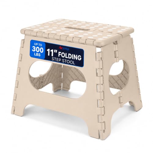 11 Inch Folding Step Stool for Kids (Khaki / 11 Inch( Pack of 1))