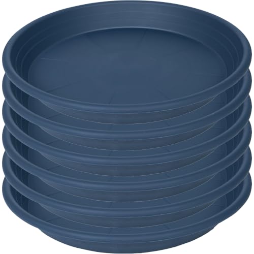 6 Pack of 8 inch Plant Saucer (8" (6 pack) / Blue)