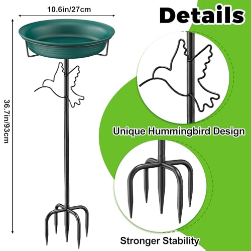Bird Baths for Outdoors (Green-2)