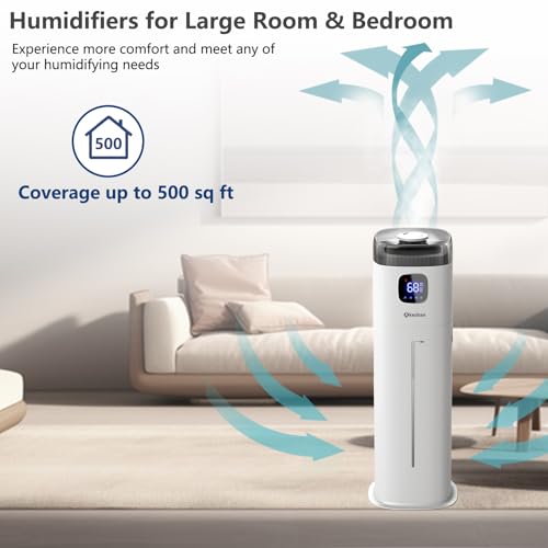 Large Humidifier for Bedroom (White S)