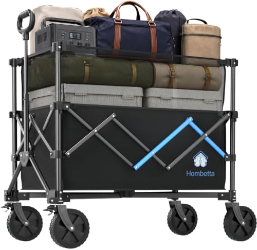 39" Collapsible Wagon Cart (Black / 300L-new)