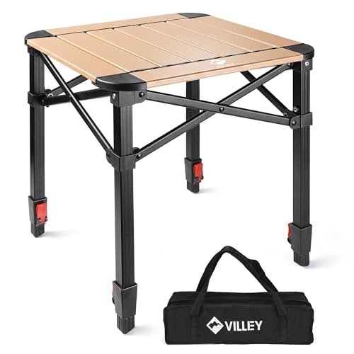 Folding Camping Square Table (Gold / Small)