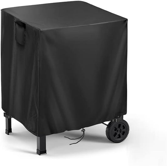 Outdoor Prep Table Cover for Inkmin Double-Shelf Movable Dining Cart Table, Patio Bar Cart Cover, Waterproof Outdoor Grill Cart Covers Pizza Oven Covers - 27 x 22 x 30 Inch