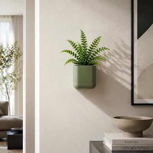 4.5 Inch Wall Mounted Self (4.5" (3 Pack) / Olive)