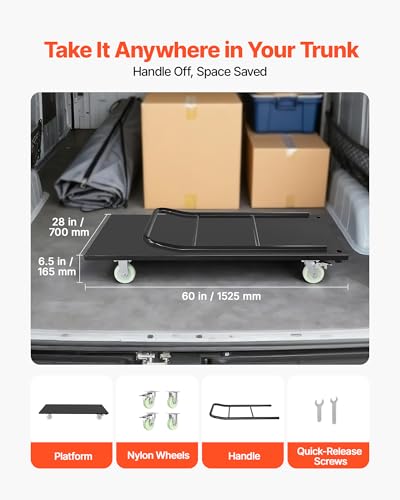 2000 LBS Heavy Duty Platform Truck (60.0 x 27.6 x 42.9 in/1525 x 700 x 1090 mm)