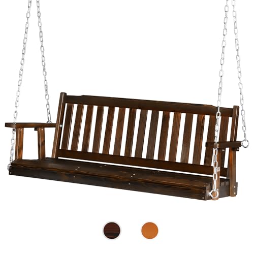 Upgraded 5 FT Wooden Porch Swing