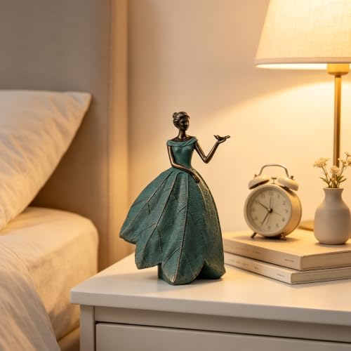 Fairy Statue Collection Home Decoration (Green-dragonfly / Small)