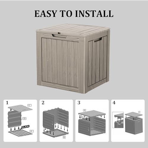 Outdoor Storage Box (Grey / 35 Gallon)