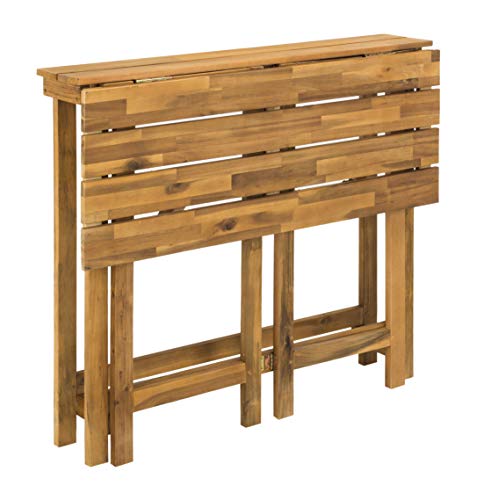 PAT6754A Collection Wilton Teak and Navy Balcony Corner Lounge Outdoor Set