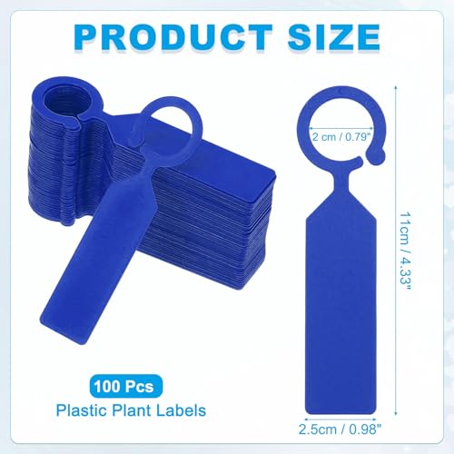 Waterproof Plastic Plant Labels (Blue)