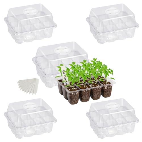 5 Pack Seed Starter Trays (Clear / 5 Packs)
