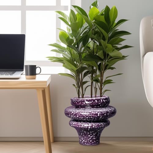 Ceramic Plant Pots (Purple (11.2 X 10.6 In))