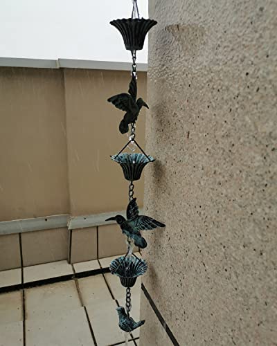 Rain Chain 8.5FT (Blue Bird)
