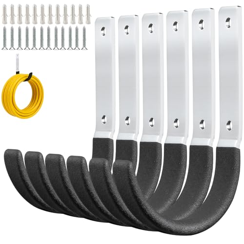 Heavy Duty Steel Garage Hooks (Dark Brown-6PC)