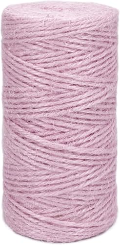 4mm x 400 Ft. Pastel Pink Jute Rope (Pastel Pink / 4mm x 400 Ft)
