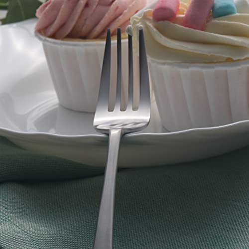 Bailey 40 Piece Forged Stainless Steel Flatware Set Cutlery Set (Satin / 40 pieces for 8)