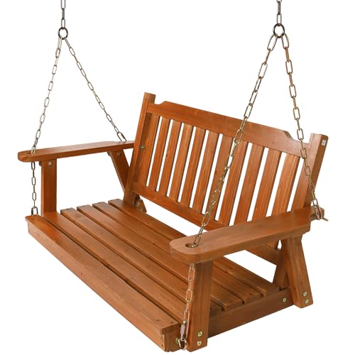 Wooden Porch Swing 2 (Brown)