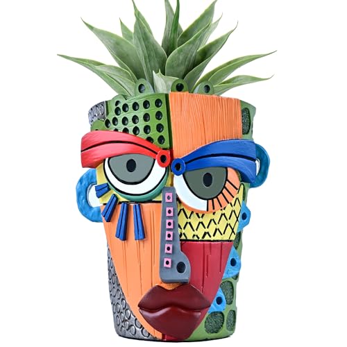 Abstract Face Planter Pots for Indoor Plants & Flowers Deco Gift
