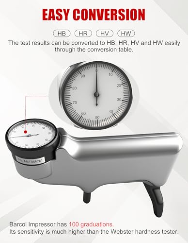 Barcol Hardness Tester Metal Hardness Tester 4 (Indentation Version)