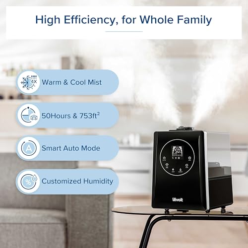 LV600HH 6L Warm&Cool Mist Humidifier for Bedroom Large Room Home