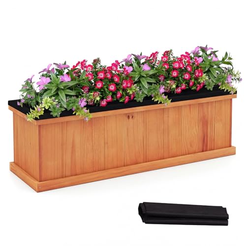 Outdoor Raised Garden Bed (Orange / 40"x13"x12")