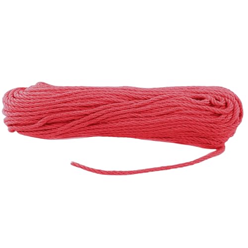 6mm x 50 Feet Red Jute Rope (Red / 6mm x 50 Ft)