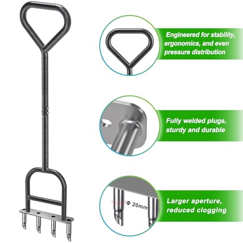 Lawn Coring Aerator (C: 4 Plugs Coring Aerator)
