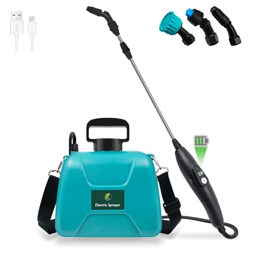 1.35 Gallon Battery Powered Sprayer (1.35 Gallon / Blue-green)