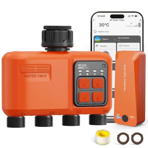 Smart WiFi Sprinkler Timer 4 Zone (4 Outlet)