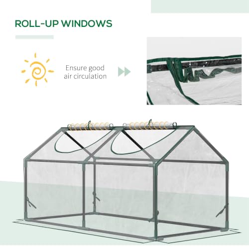 4' x 2' x 2' Portable Mini Greenhouse (Clear / 4' x 2' x 2')