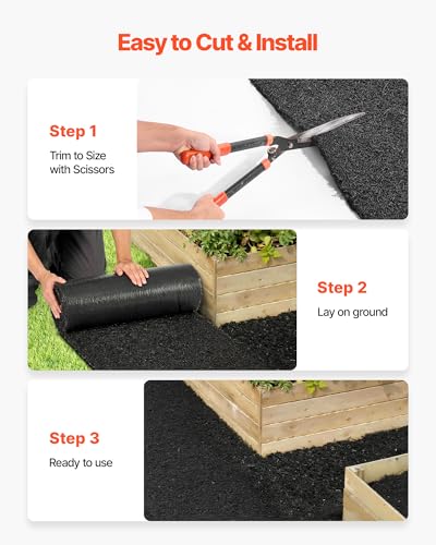 Rubber Mulch Mat Roll (96 x 24 in)