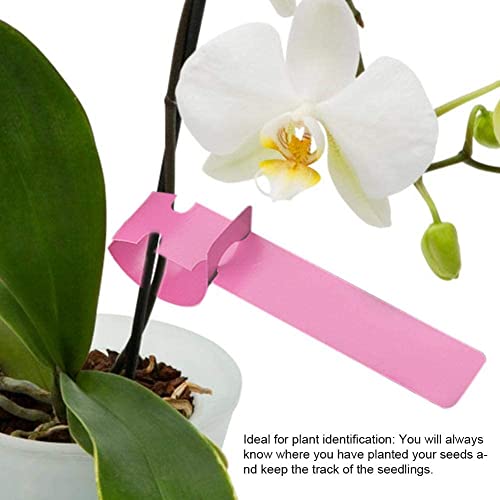 100Pcs Pink Tree Tags Wrap Around Plant Tags Markers (100 Count)