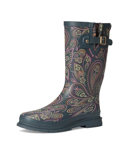 Printed Tall Rain Boot Organic Paisley 10 M