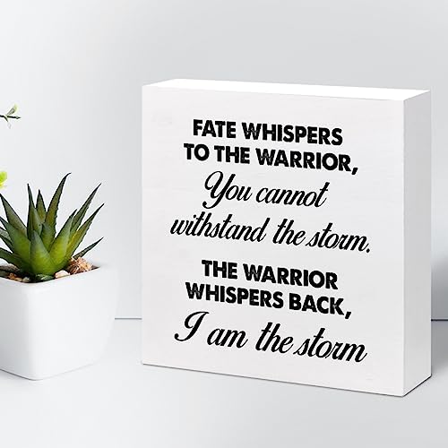 Motivational Wood Box Sign