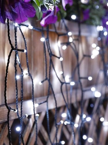 Solar Christmas Lights Outdoor 6 Pack 198FT 600LED String Lights Cool White (Cool White / 6 pack)