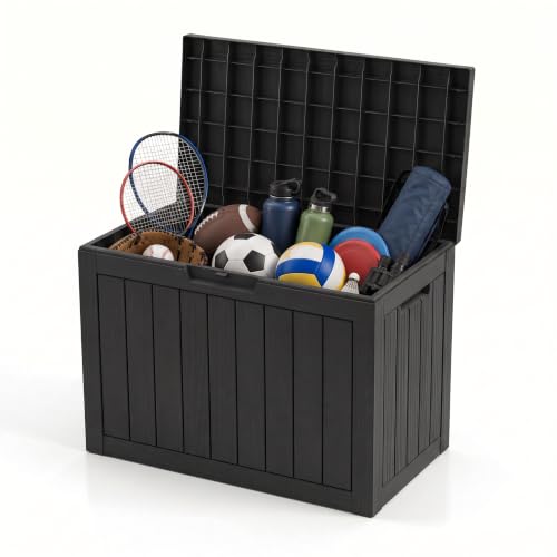50 Gallon Outdoor Storage Box (Black / 50 GAL NEW)