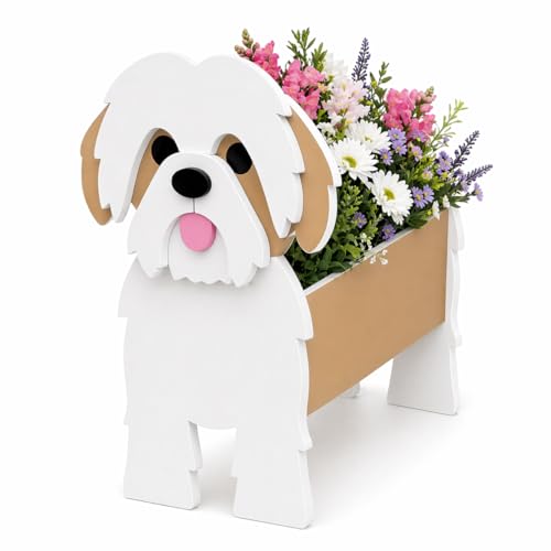 Small Shih tzu Planter Plant Pots