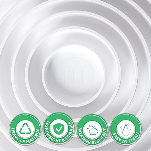 10 Inch Plastic Plant Saucer Water Drip Tray (10")