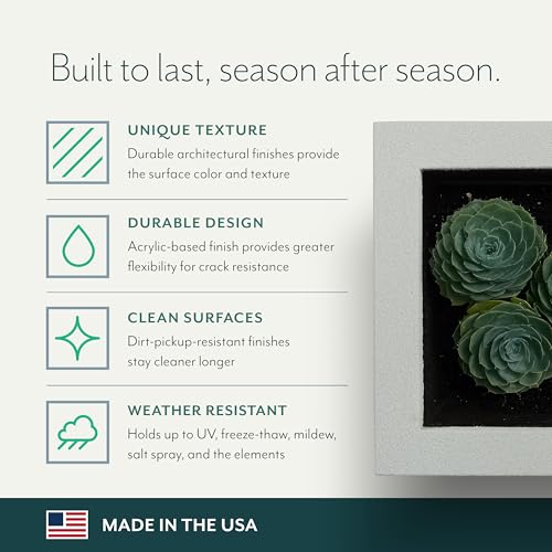 PolyStone Milan Rectangular Trough Planter