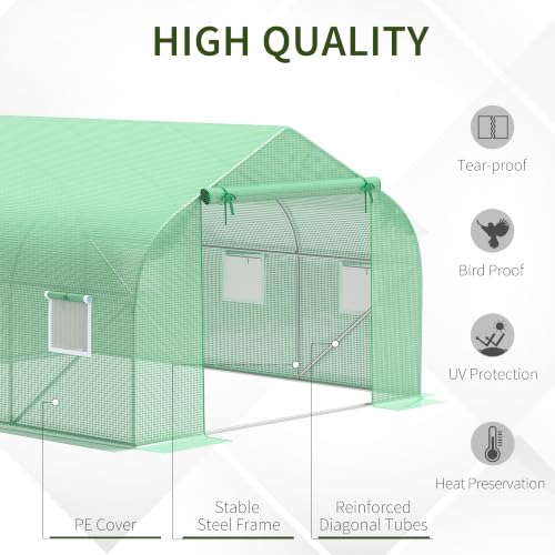 11.5 x 10 x 6.5 ft Outdoor Walk (Green / 11.5' x 10' x 6.5')