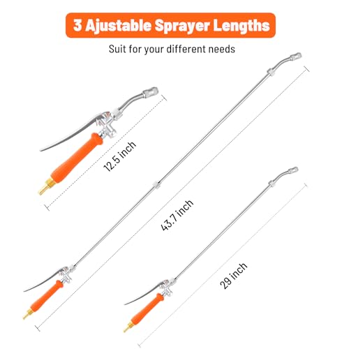 44 Inch Spray Wand (44 inches / Orange)
