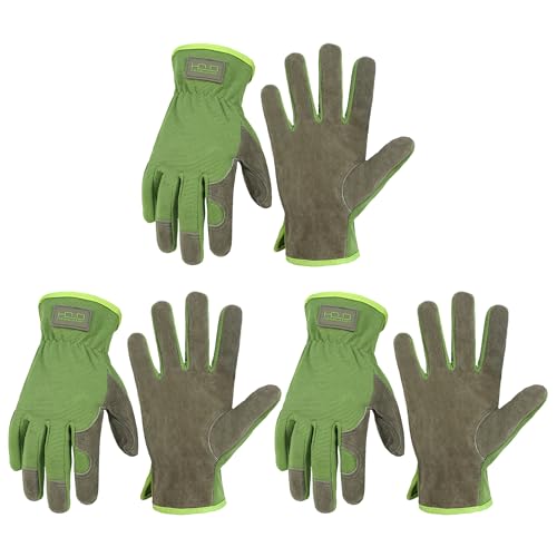 Men Leather Gardening Gloves