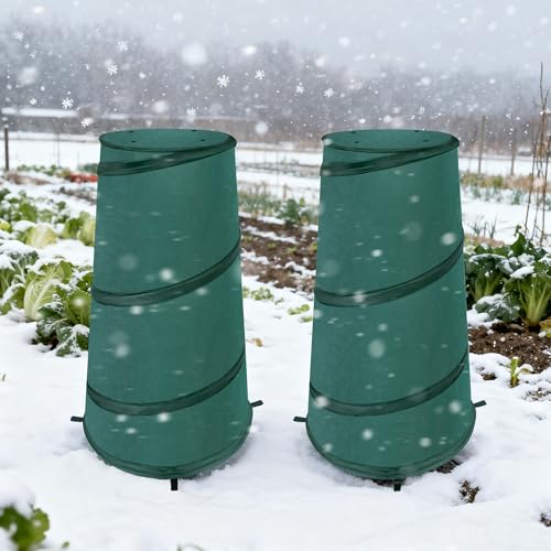 8" x 13" x 22" Pop Up Frost Protection Plant Cone (Green-1pc)