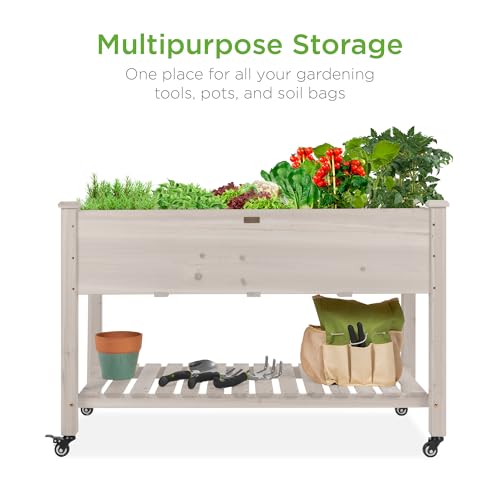 Raised Garden Bed 48x24x32 (White / 48x24x32in)