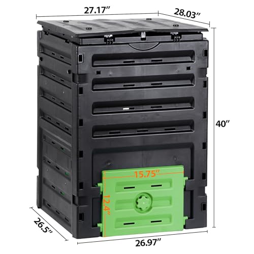 Compost Bin Outdoor Composter BPA Free Material